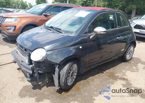 2012 Fiat 500C Lounge из США, поврежденный, VIN 3C3CFFER5CT340312